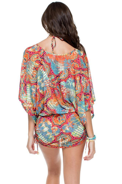 Luli Fama La Bella De Cuba Cabana V-neck Dress